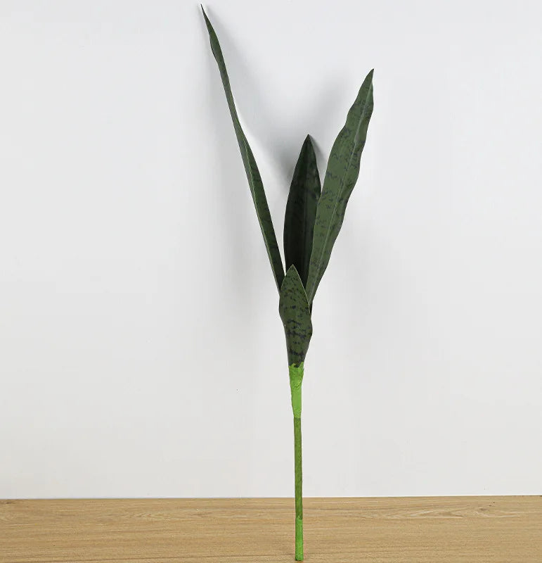 Artificial Snake Plant Single Branch Indoor Landscaping Crown Blue Agave Nordic Floor Decoration Green Plants
