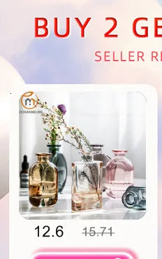 Glass Vase Living Room Decoration Small Fresh Flower Vases For Homes Table Bedroom Decor Modern Terrarium Home Accessories