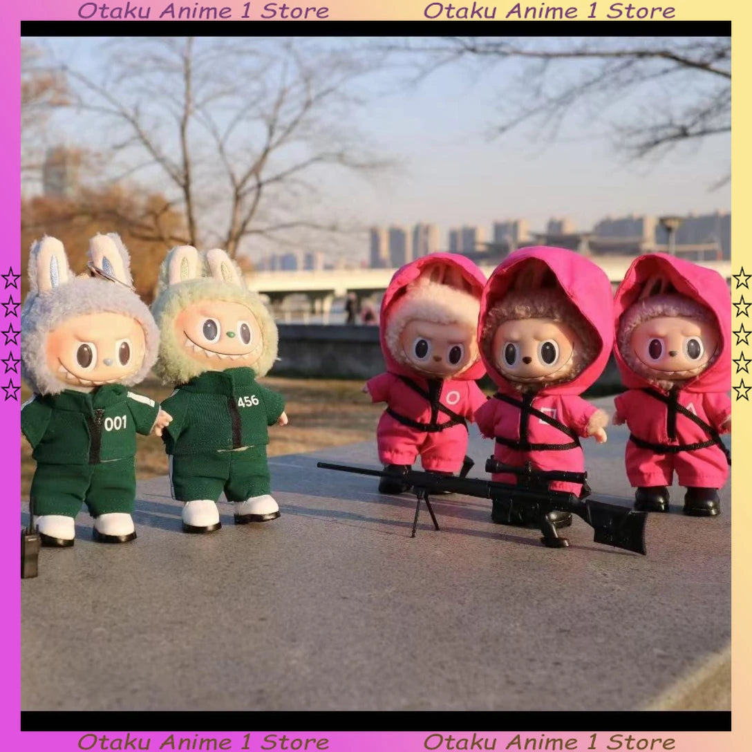 Hot Labubu Clothing Funny Seafood Game Serie Doll Clothes Participants Organizer Casual Outfits Mini Plush Doll Accessories