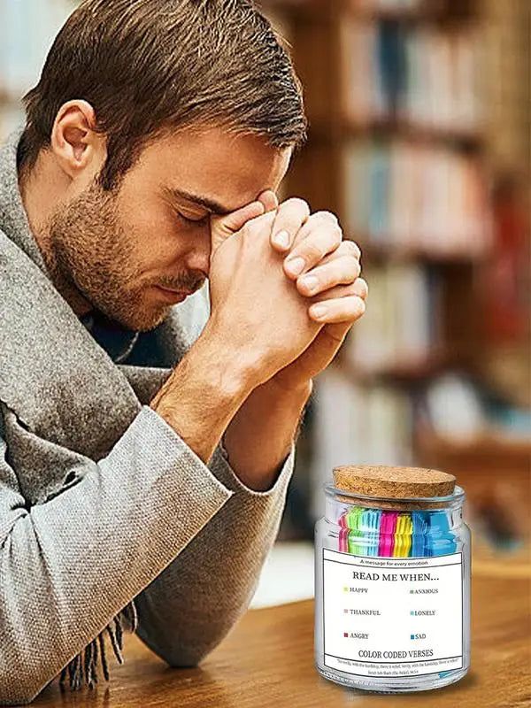Quran Verse Jar Expresses Emotions And Feelings Glass Prayer Jar With Colored Quran Verses Muslim Prayer Jar Gifts Box