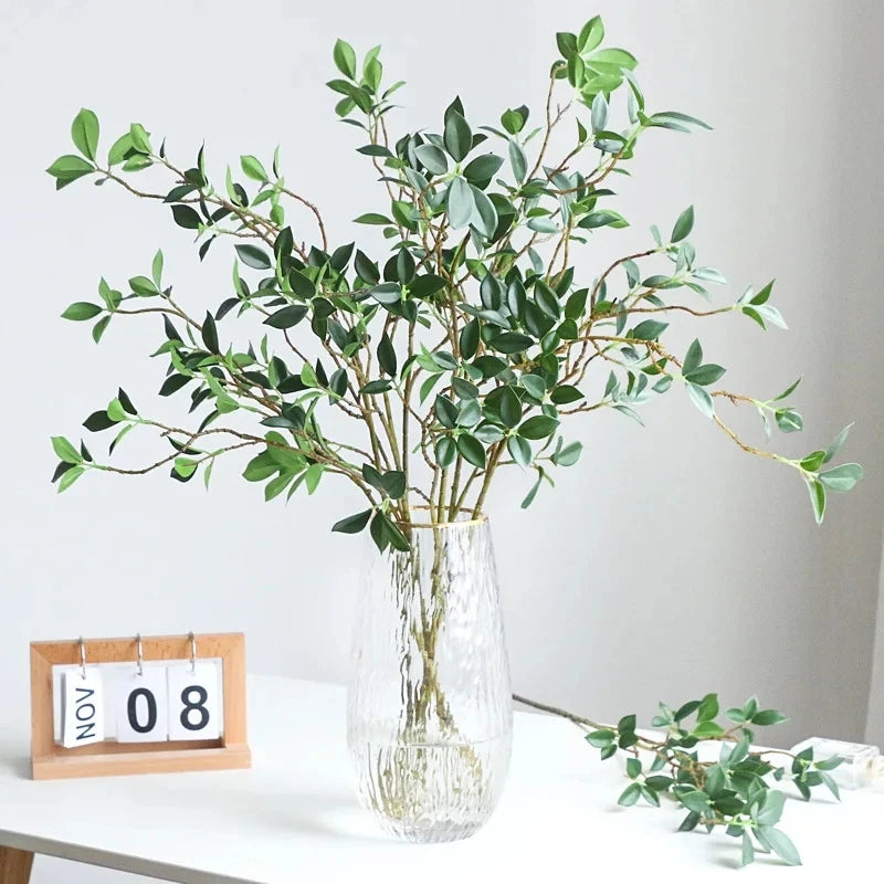 Artificial Plants Green Long Tree Branch Fake Flowers Living Room Home Decor Home Wedding Table Wall Decoration Photo Props
