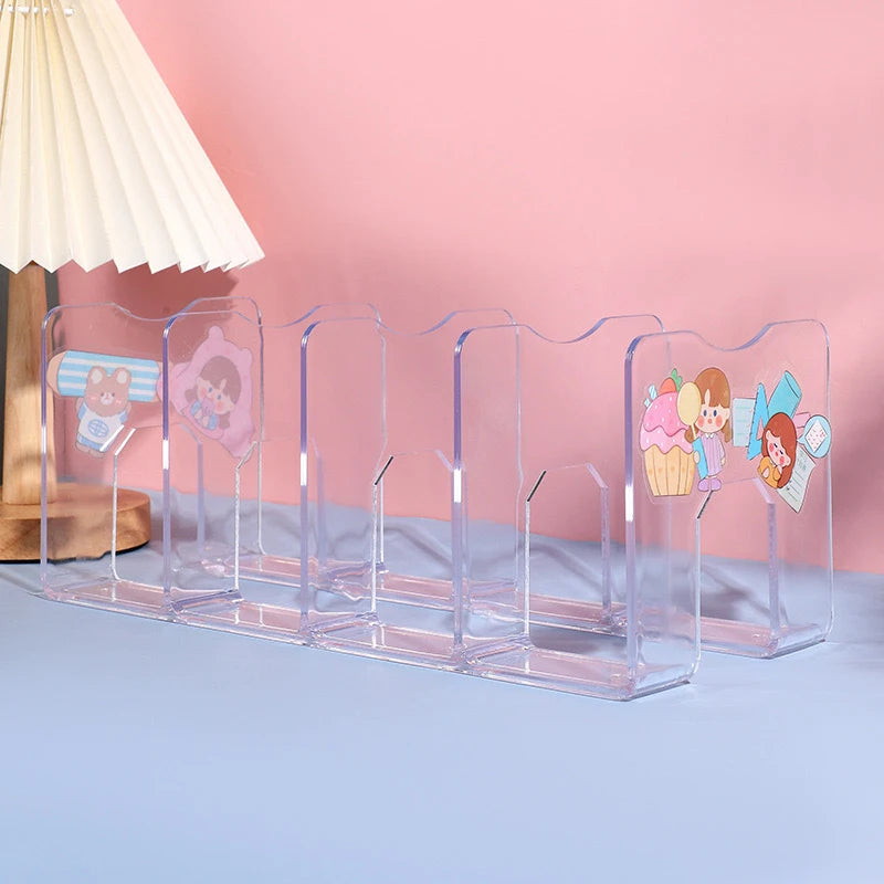 Clear Plastic Purse Handbag Organizer 4 Sections Bag Closet Shelf Divider Purse Display Stand Handbag Storage Organizer Holder