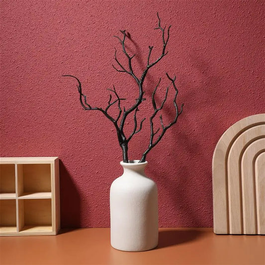 4pcs Artificial Dried Branch Simulation Antlers Tree Branch Fake Plastic Decor Dried Twig Branches Twigs Home Festival Vase