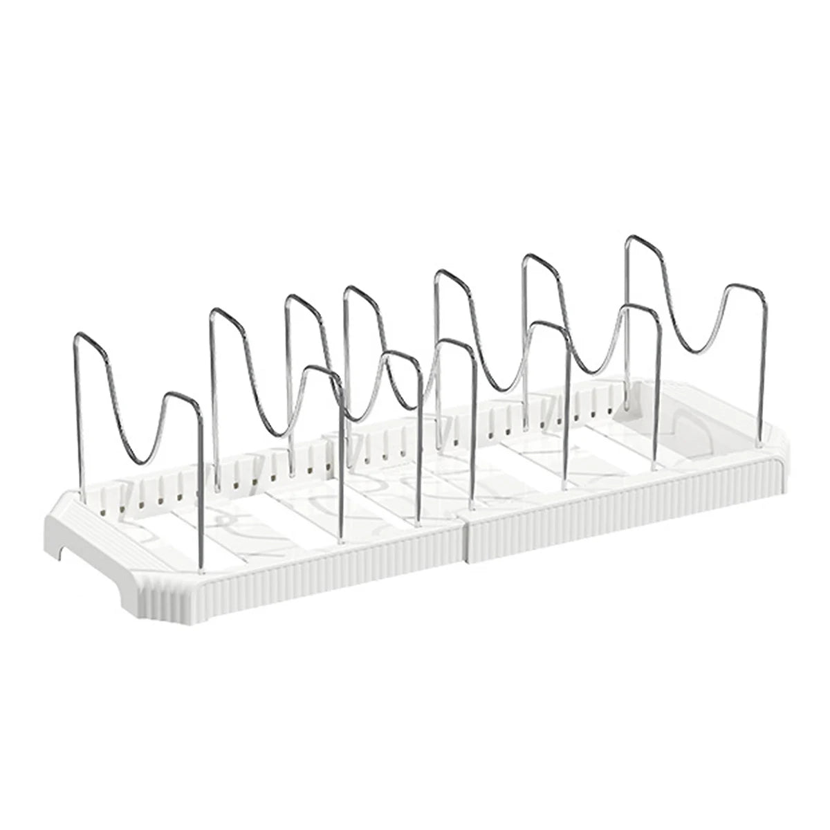 Kitchen Shelf Retractable Pot Rack Countertop Drainer Stainless Steel Dish Holder Hole-Free Dish Organiser Kitchen Accessories