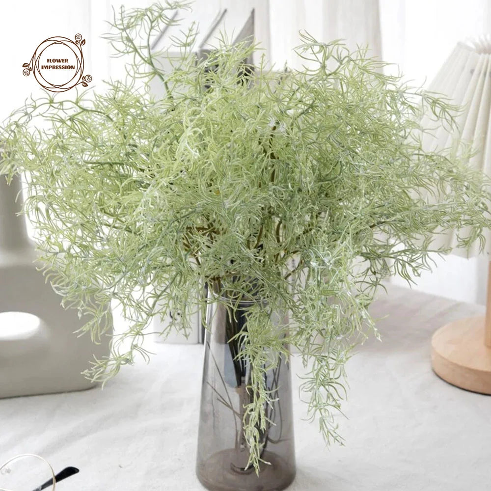 10/15PCS Artificial Plants Ferns Rosemary Stem Fake Green Plants Shrubs Rustic Farmhouse Outdoor UV Resistant Garden Plants ﻿