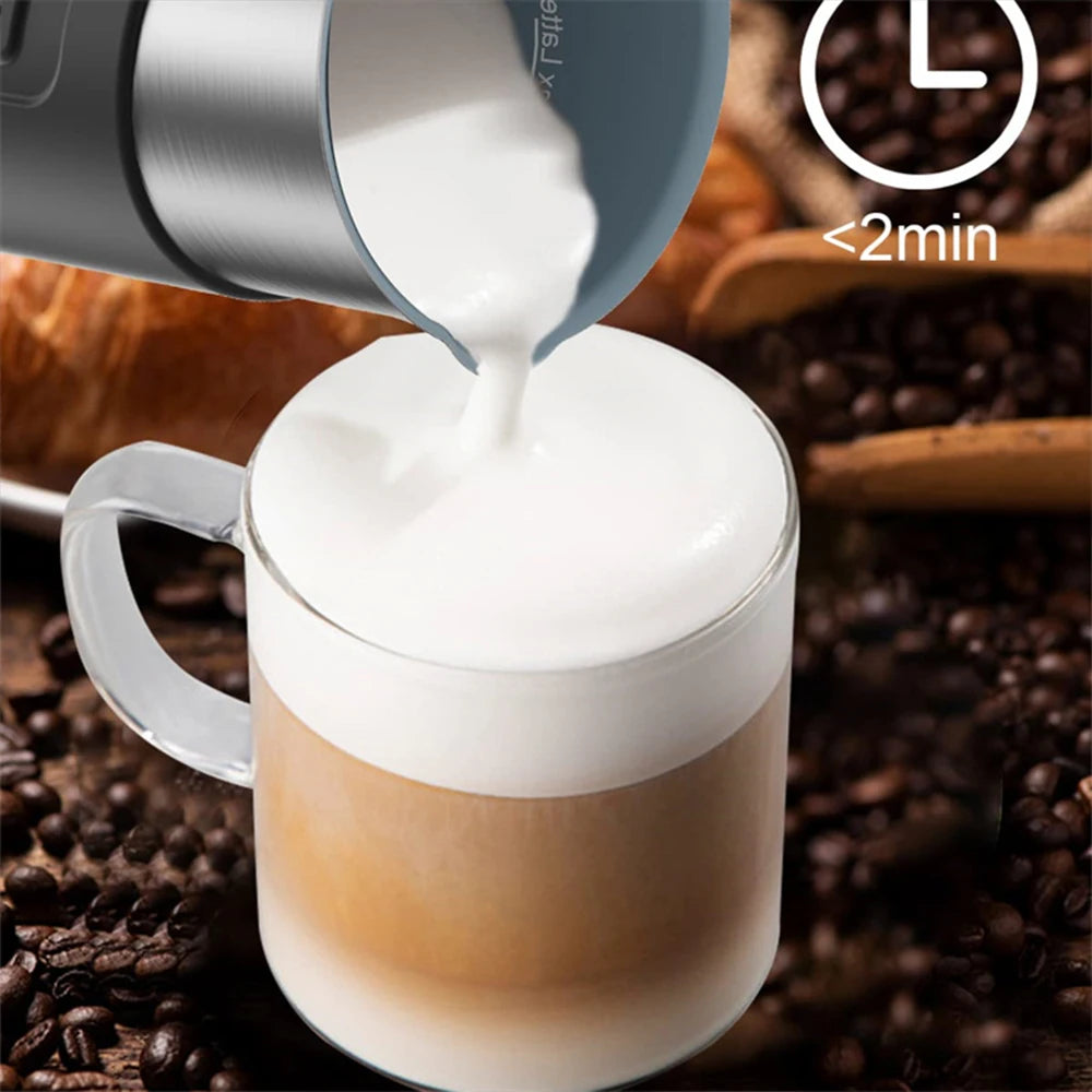 220V 500W Electric Milk Frother Cold/Hot Dual Effect Multifunction Foam Maker Latte Cappuccino Chocolate Automatic Milk Foamer