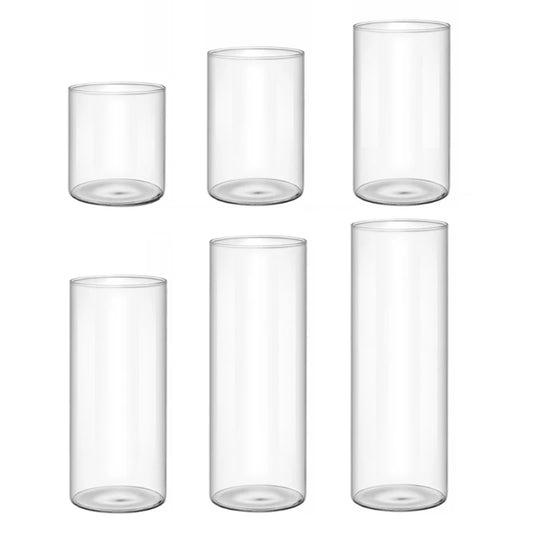 Clear Glass Vase Glass Cylinders Vase for Centerpieces Weddings Party Supply