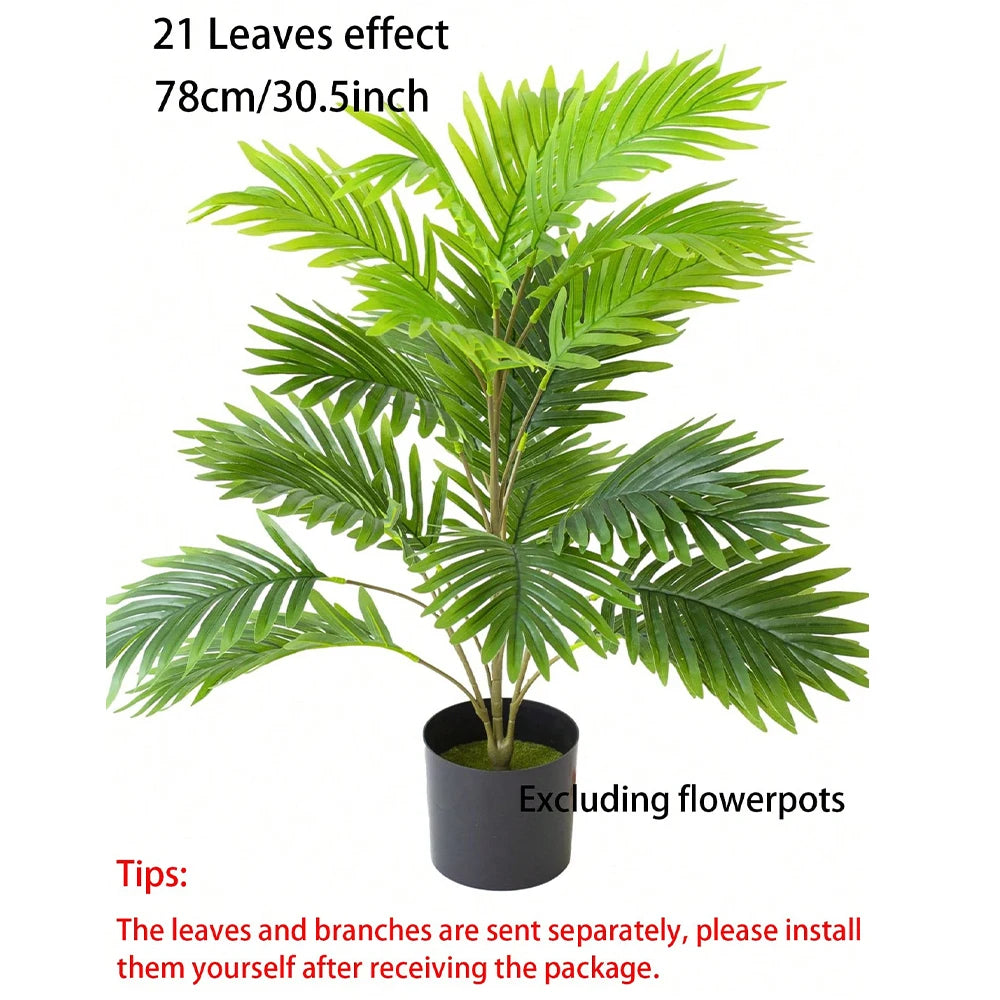 Large Artificial Plants Scattered Tail Palm Tree Plant Banana Leaves Home Garden Decoration Accessories Fake Plant Bonsai Tree