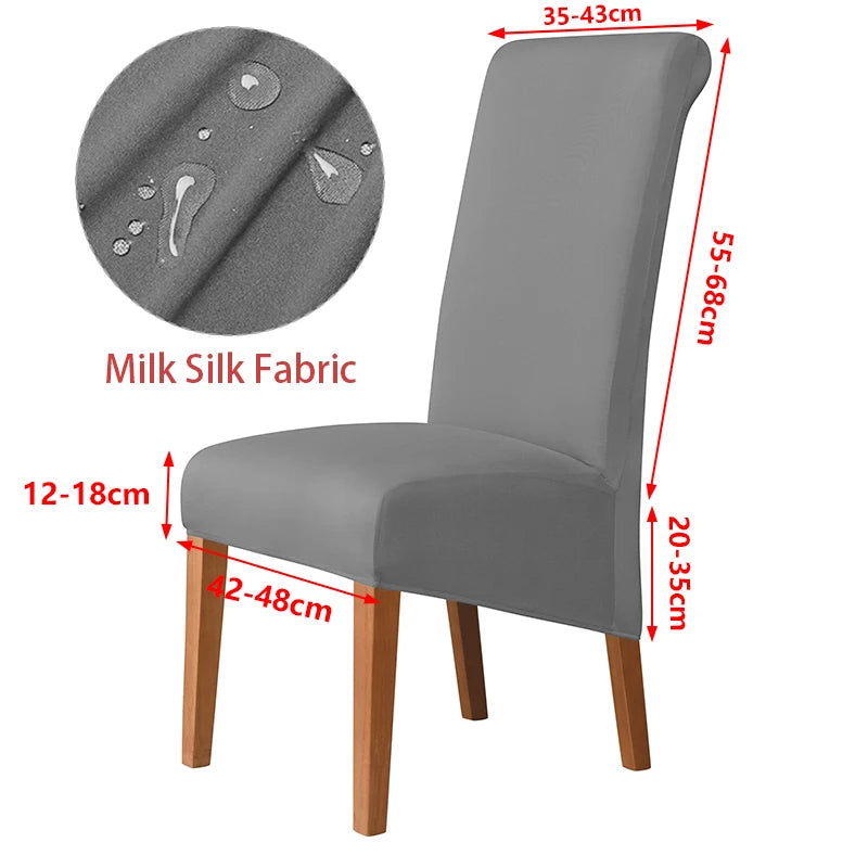 Real Waterproof Fabric Chair Cover Stretch Seat Chair Covers Ventilate Bar Chair Slipcover Universal Size Chair Cover For Room