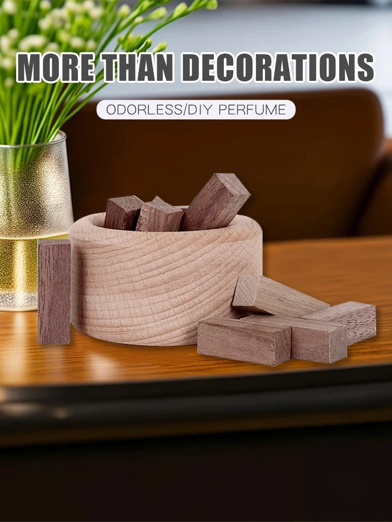 No perfume wood aroma diffuser home fragrance accessories room decor wooden ornaments aromatherapy car air freshener decorations