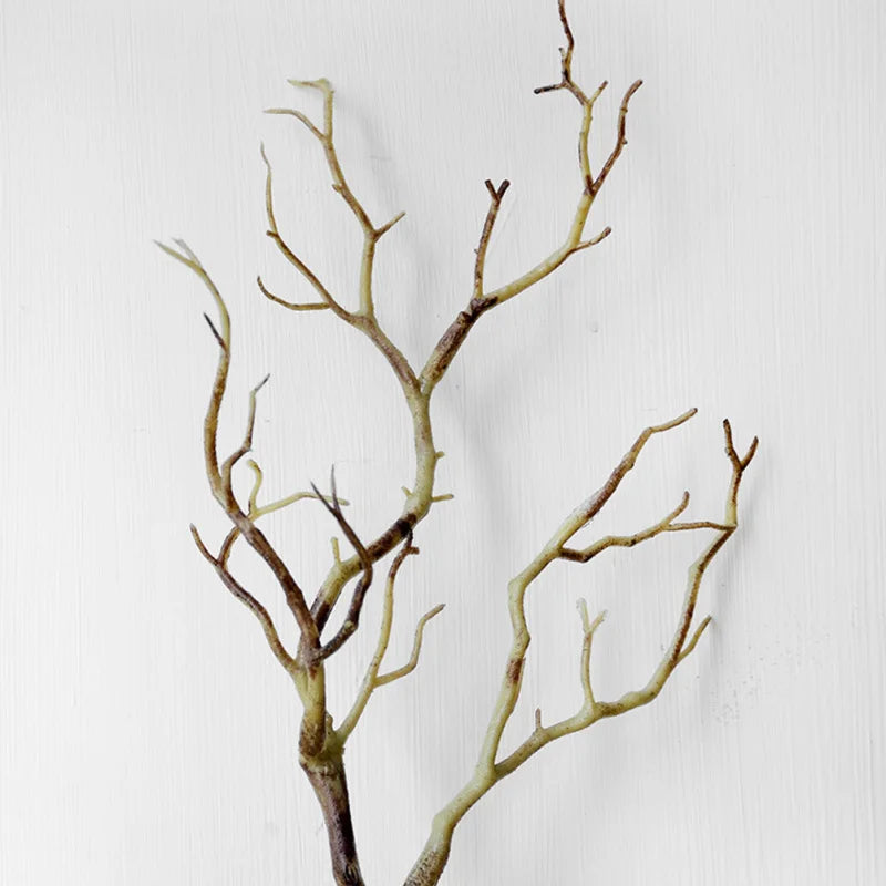 3PCS Artificial Branch Plastic Branch Fake Tree Branch Vase Decoration Dried Twigs Stems Antler Willow Dry Flower For Home