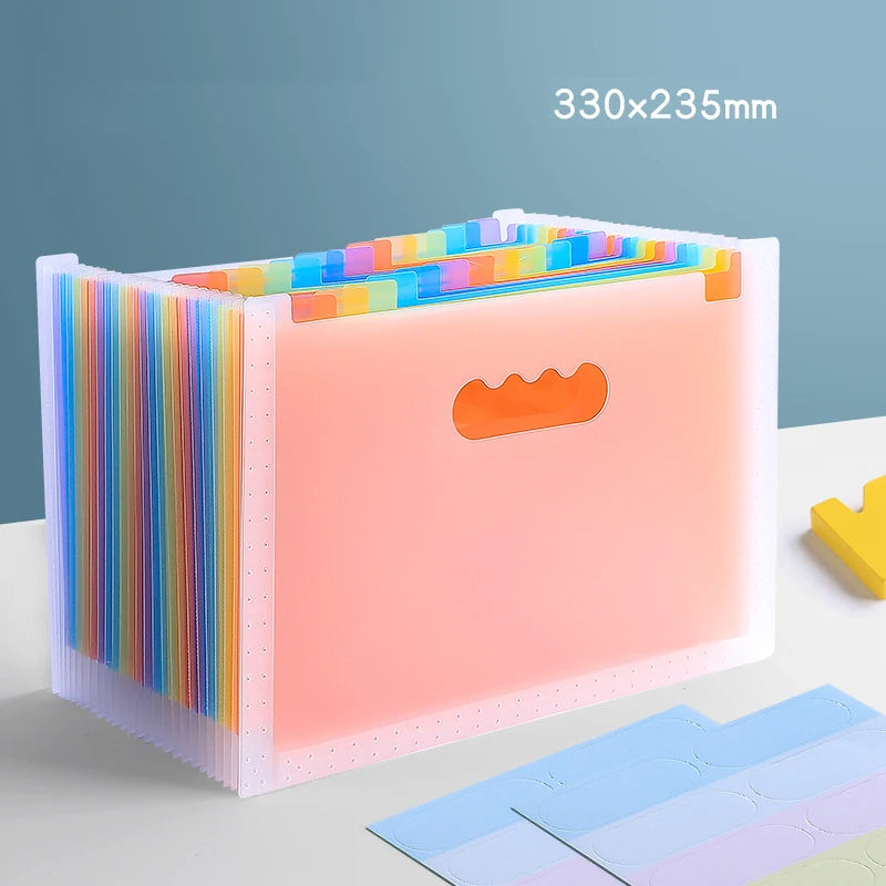 A4 Letter Rainbow Multi Layer Vertical Storage File Holder 25 Layers Store 2000 Sheets For School Office Paper Storage
