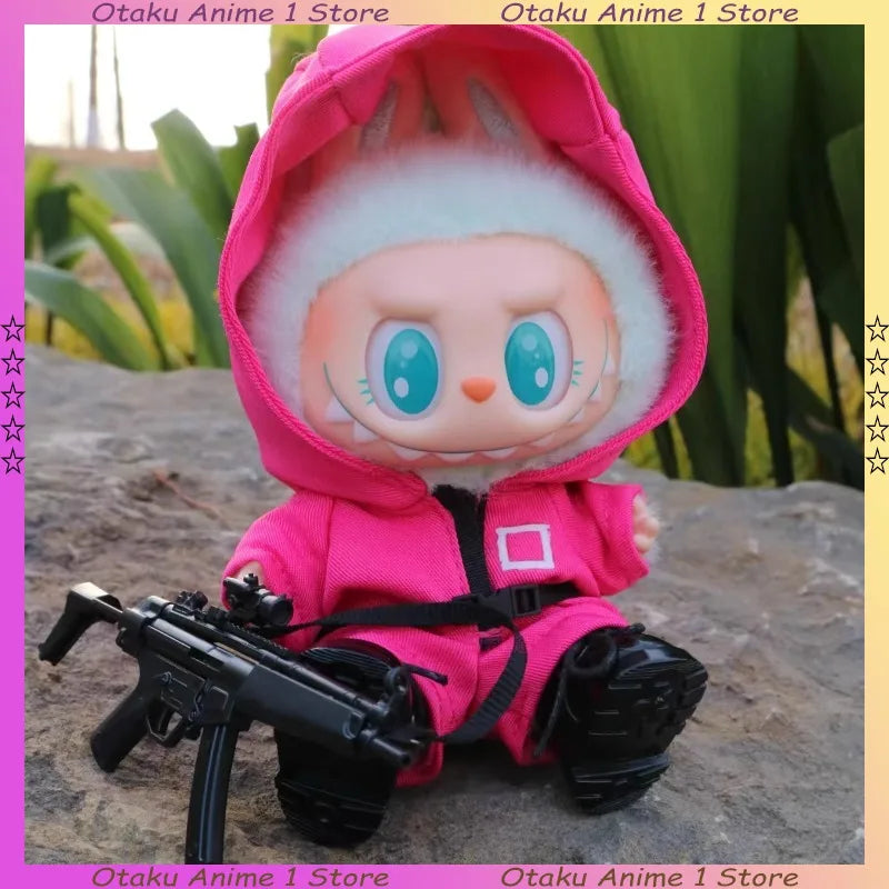 Hot Labubu Clothing Funny Seafood Game Serie Doll Clothes Participants Organizer Casual Outfits Mini Plush Doll Accessories