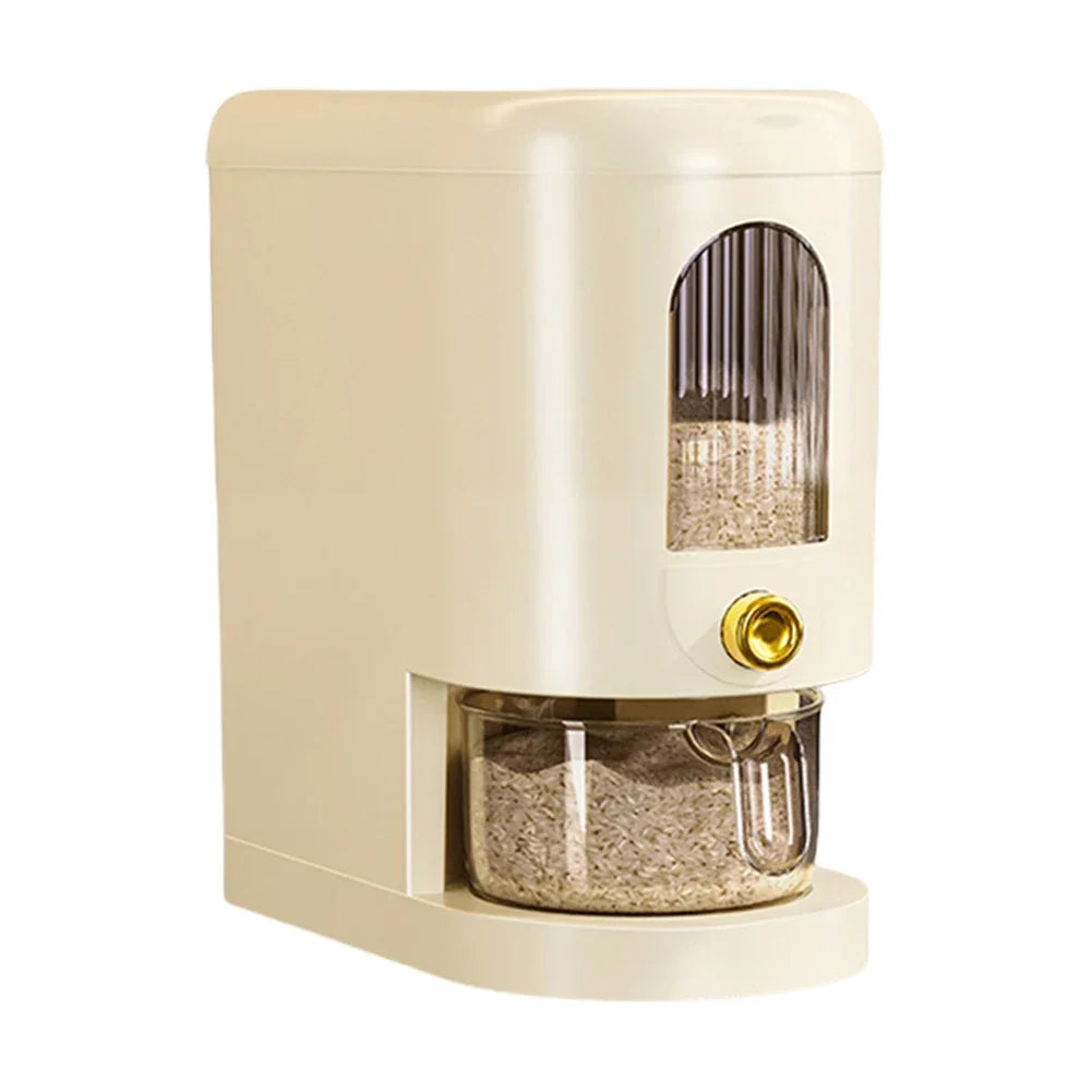 5/10KG Rice Storage Container Dry Food Dispenser Insect-Proof Rice Bucket Large Capacity Cereal Storage Box for Home Kitchen