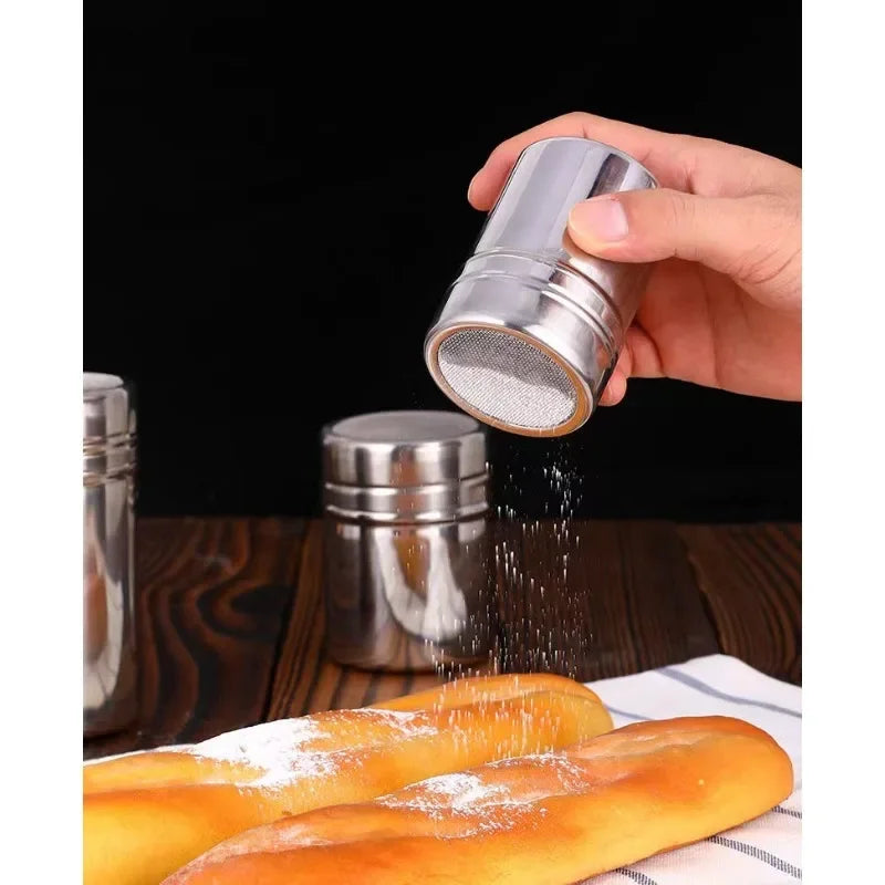 1pc Stainless Steel Chocolate Shaker Cocoa Flour Coffee Sifter Sugar powder spreading Kitchen baking accessories cake decoration