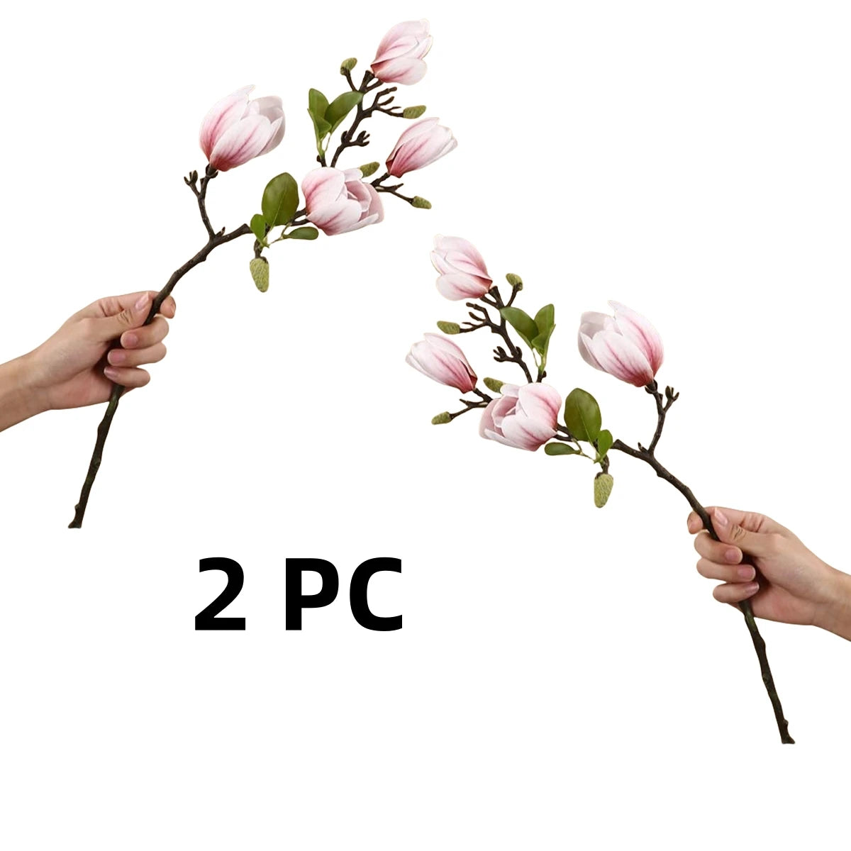 Artificial Magnolia Flower Branch For Home Living Room Decoration Fake Silk Flower Plant Wedding Party Simulation Flower Bouquet