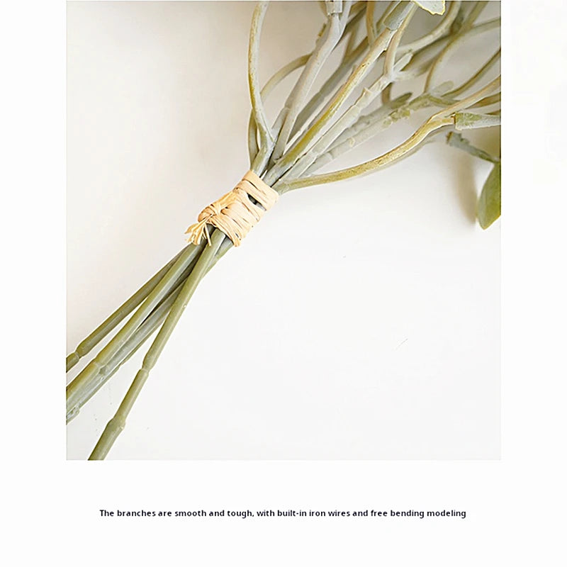 Artificial Eucalyptus Fake Plants Bouquet  Plastic Fake Leaf Flower Arrangement Material Party Home Wedding Decor Accessories