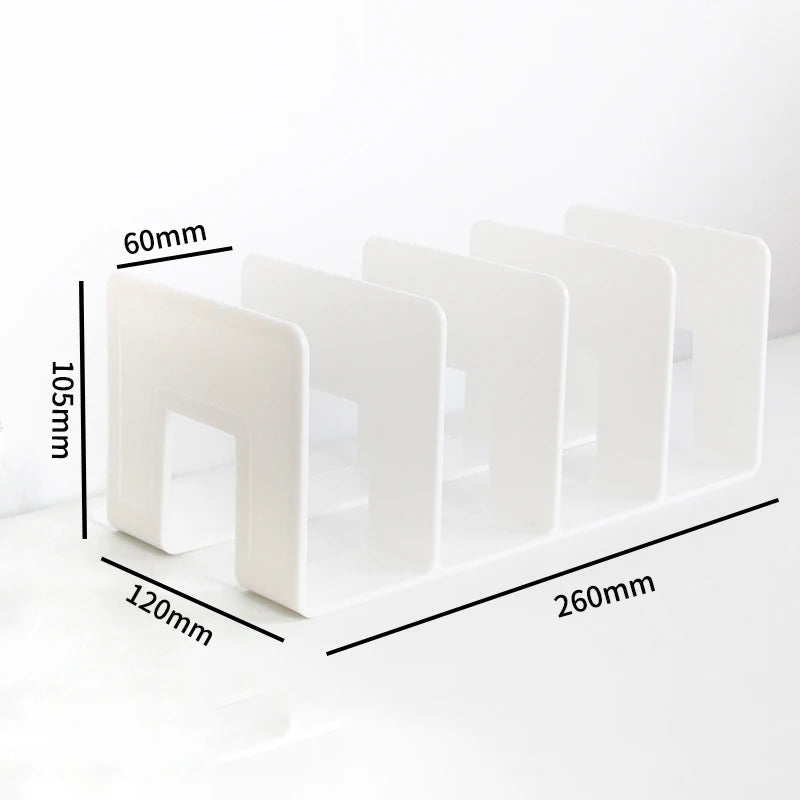Clear Plastic Purse Handbag Organizer 4 Sections Bag Closet Shelf Divider Purse Display Stand Handbag Storage Organizer Holder