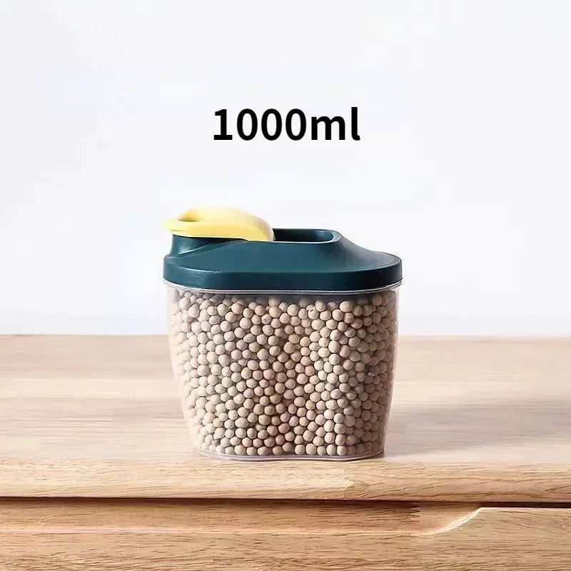 Food Storage Containers with Lids Stackable Treat Box Containers for Kitchen Pantry Organization Containers for Rice Dispenser