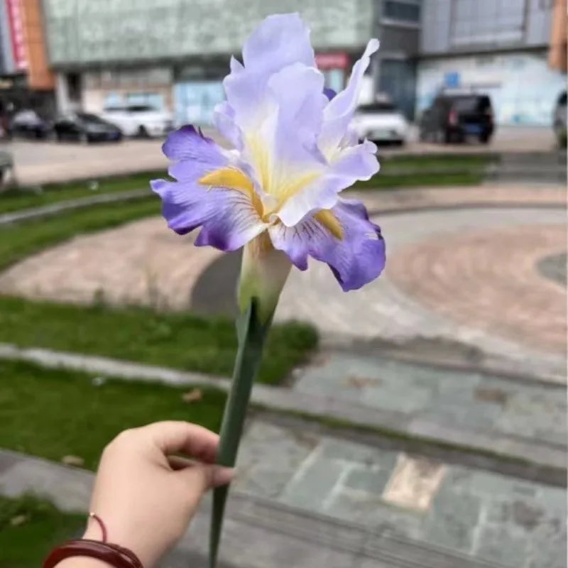 Artificial Iris Flower Branch Spring Wedding Decor Home Table Decoration Flores Silk Fake Flower Party Supplies