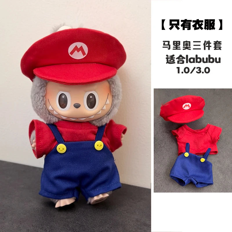 Labubu Clothes For Labubu Wacky Mart  Friend Shrimp Handmade Clothing Anime Peripheral Custom Accessories For Labubu V1 V3
