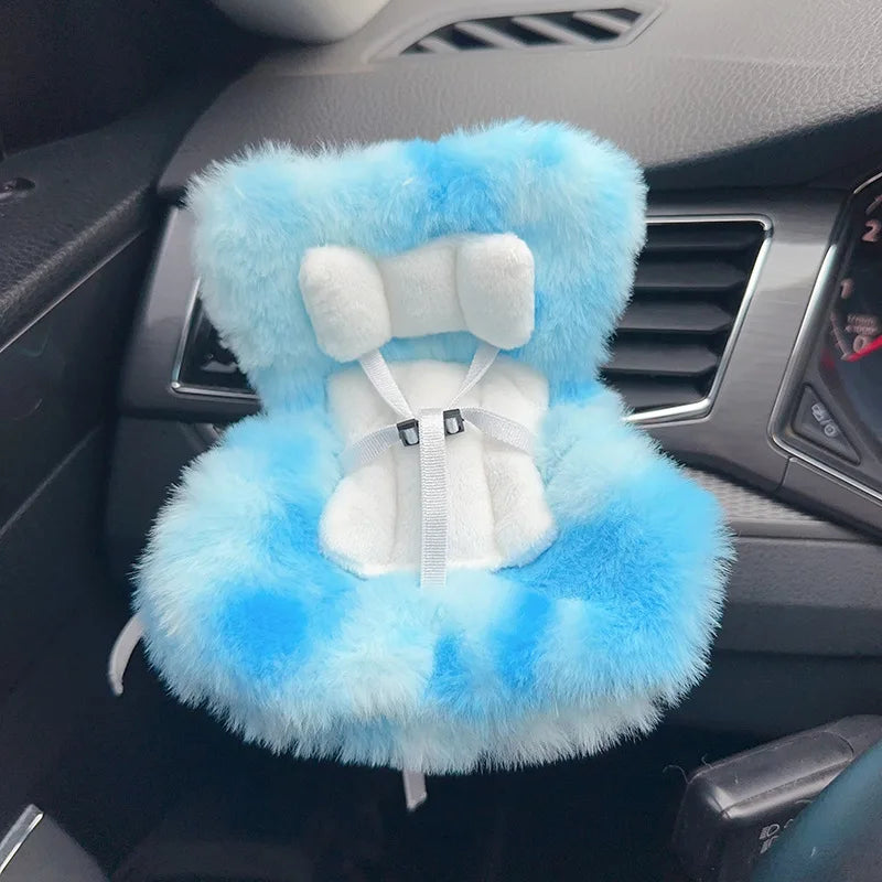 Labubu 15-17cm Doll Seat Labubu Doll Safety Seat Cute Doll Air Outlet Storage High-grade Car Interior Decoration Ornament Gifts