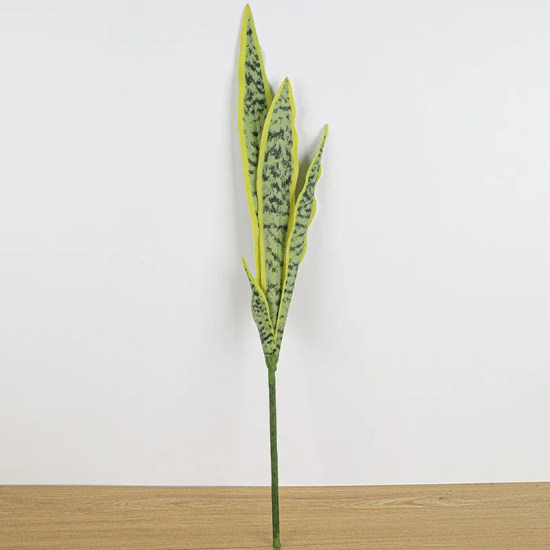 Artificial Snake Plant Single Branch Indoor Landscaping Crown Blue Agave Nordic Floor Decoration Green Plants