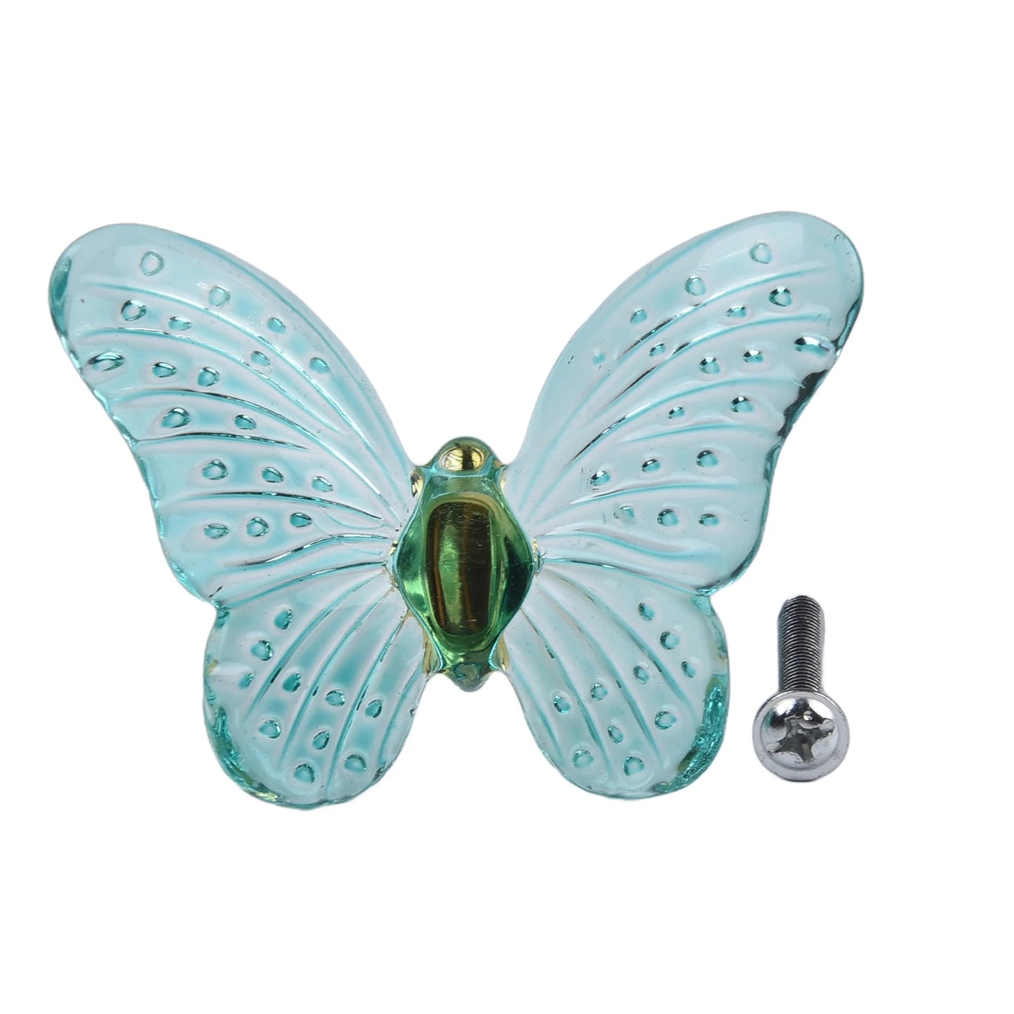 1pcs Butterfly Dresser Pulls Clear Drawer Knobs Cabinet Knobs Bathroom Door Knobs Cabinet Handle Knobs For Dresser Accessories