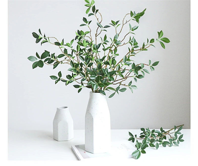 Artificial Tenuifolia Ficus Tree Branch Fake Leaves Flower Home Decor Long Branch Home Wedding Decoration Plantas Artificiales