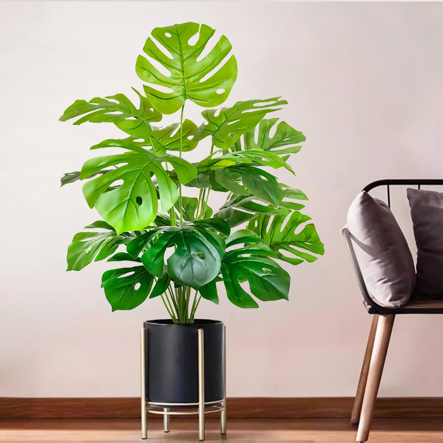 59-103cm/40.5in Artificial Monstera plastic fake plant pot ornamental festival suitable for home office decoration
