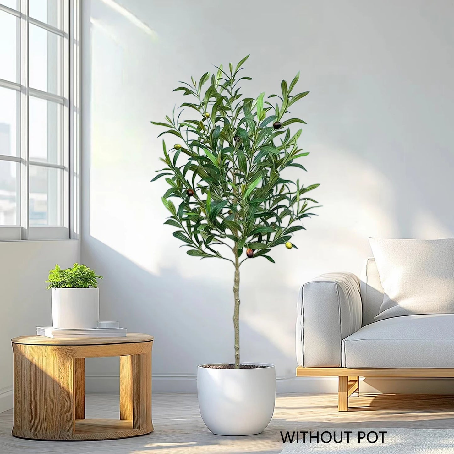New 90-160CM Artificial Olive Plant tree Branch Fake plant Realistic touch indoor faux plant for New year Home Office Decoration