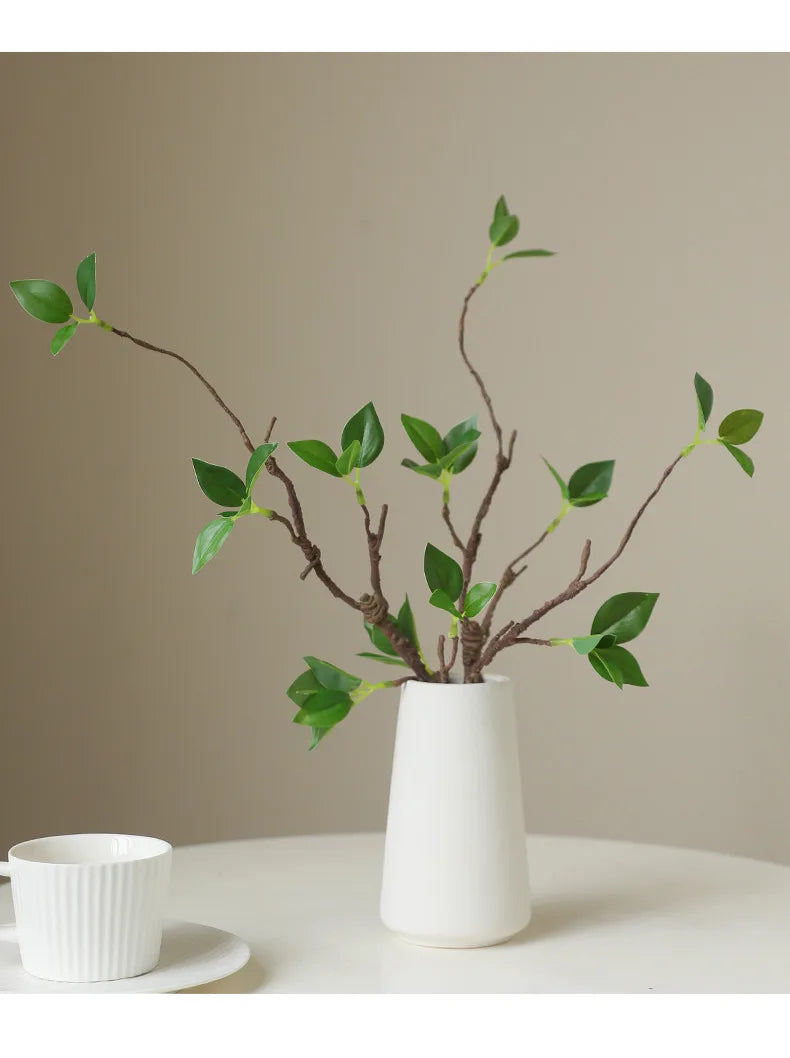 44CM Artificial Green Plants Withered Branches Home Decorations Green Leaves Withered Vines Flower Arrangements Decoration