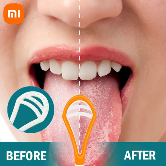 Xiaomi Youpin Tongue Scraper Oral Cleaner Brush Fresh Breath Reusable Cleaning Coated Multicolor Tongue Brush Hygiene Care Tools
