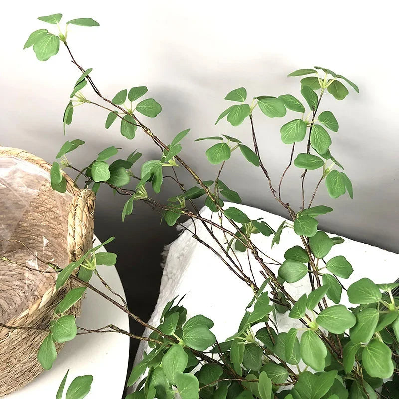 Indoor Green Plant Artificial Plant Vine for Home Wedding Living Room Decoration Birthday Party Simulated Tree Branches Table