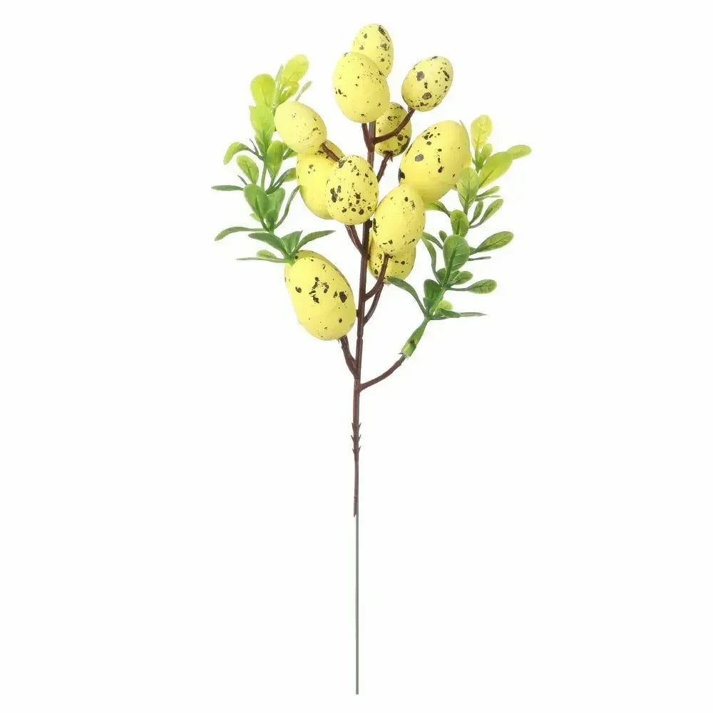 Easter Egg Tree Branch Fake Plant Happy Easter Decor Party Home Vase Decor Diy Flower Arrangement Decorative Accessories