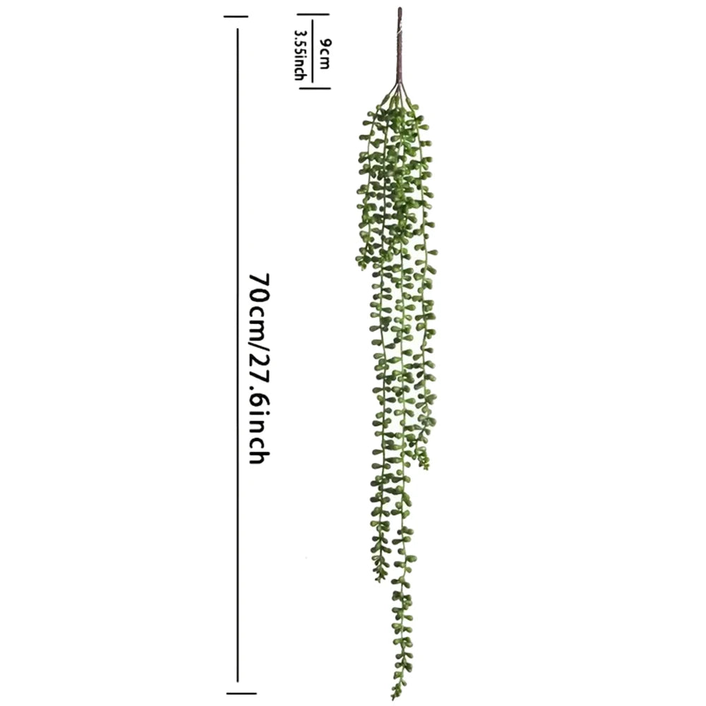 1PC Artificial Green Plants, Love Tears, Home Decoration, Fake Plants, Simulated Green Plants, Ceiling, Plastic Vines