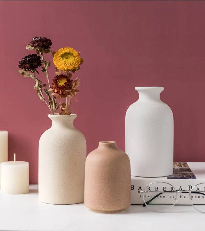 Simple Ceramic Vase Dining Table Decorations Wedding Decorations Nordic Home Living Room Decorations Vase