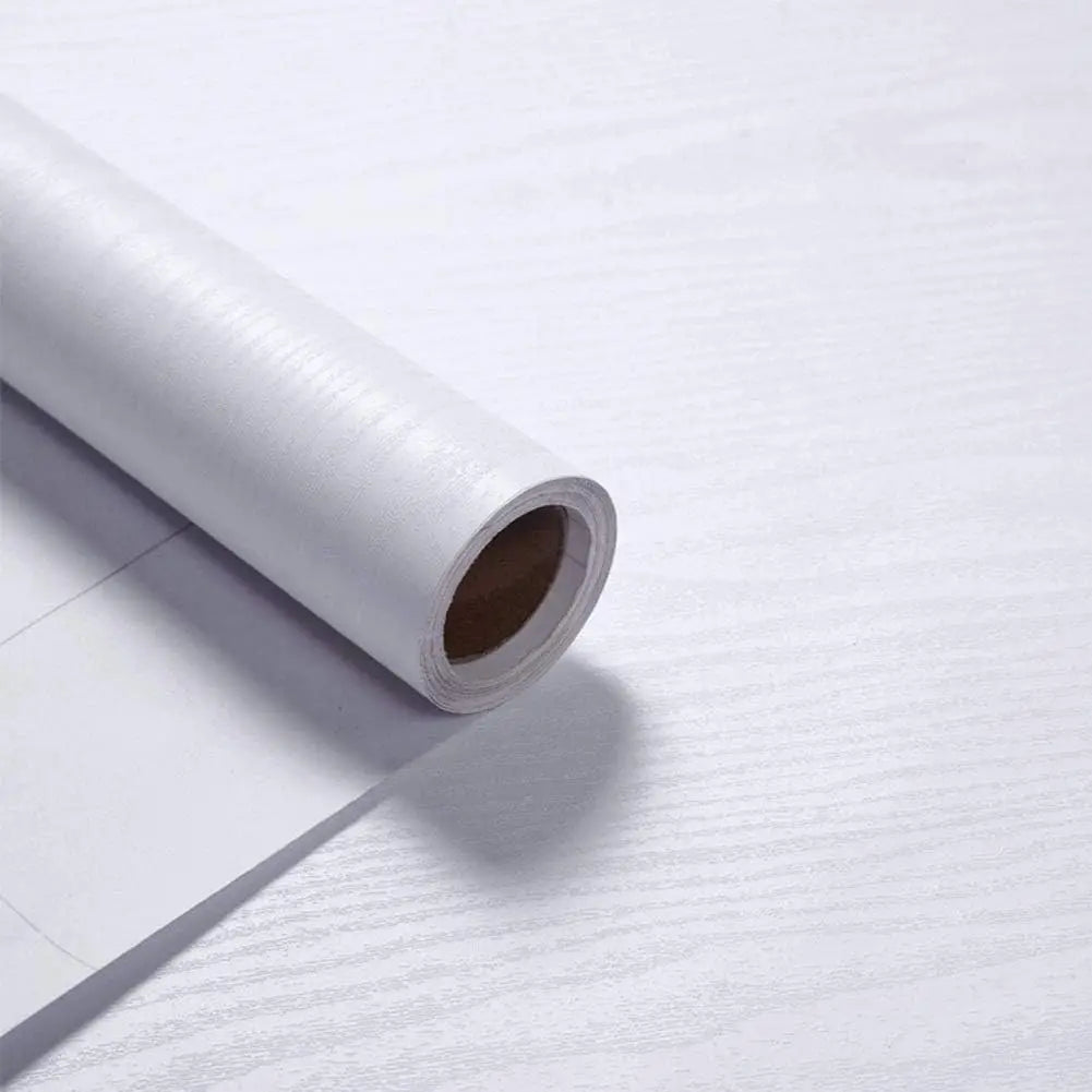 PVC Waterproof Self Adhesive Wallpaper Wall in Rolls Furniture Cabinets Vinyl Decorative Film Wood Grain Stickers For Home Decor