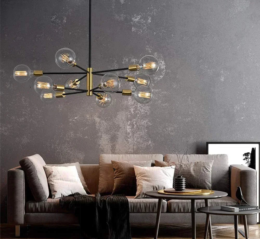 Postmodern Living Room Chandelier Dining Room Bedroom Light Luxury Nordic Lamps Simple Atmospheric Molecular Lamp  Home Decor