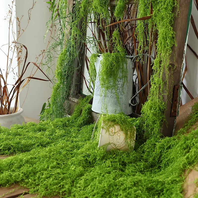 1pc fake plants home decor Simulated moss turf biomimetic artificial moss micro landscape layout ornaments lawn bonsai