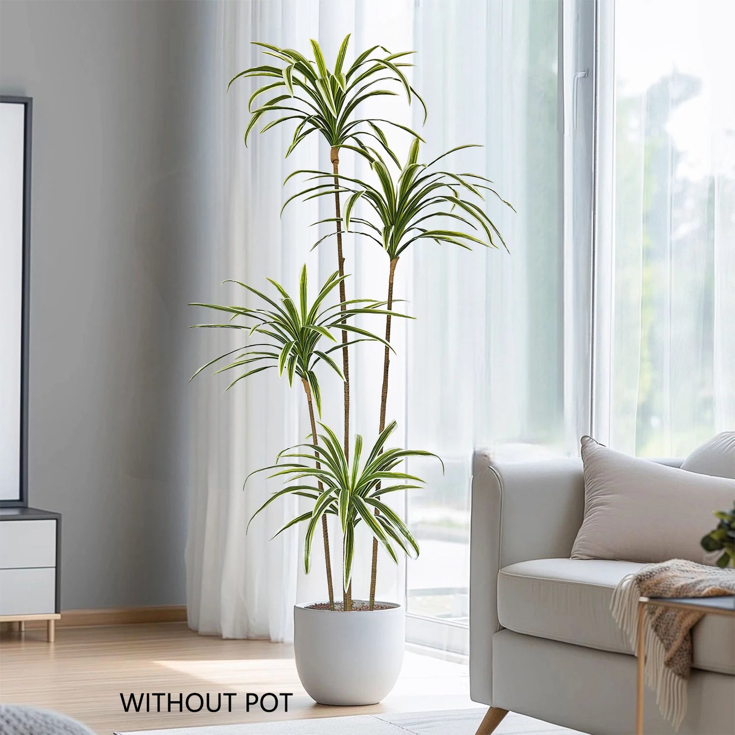50-230CM New Artificial Dracaena Tree plant branch plastic outdoor indoor fake plant for home garden room wedding festival decor