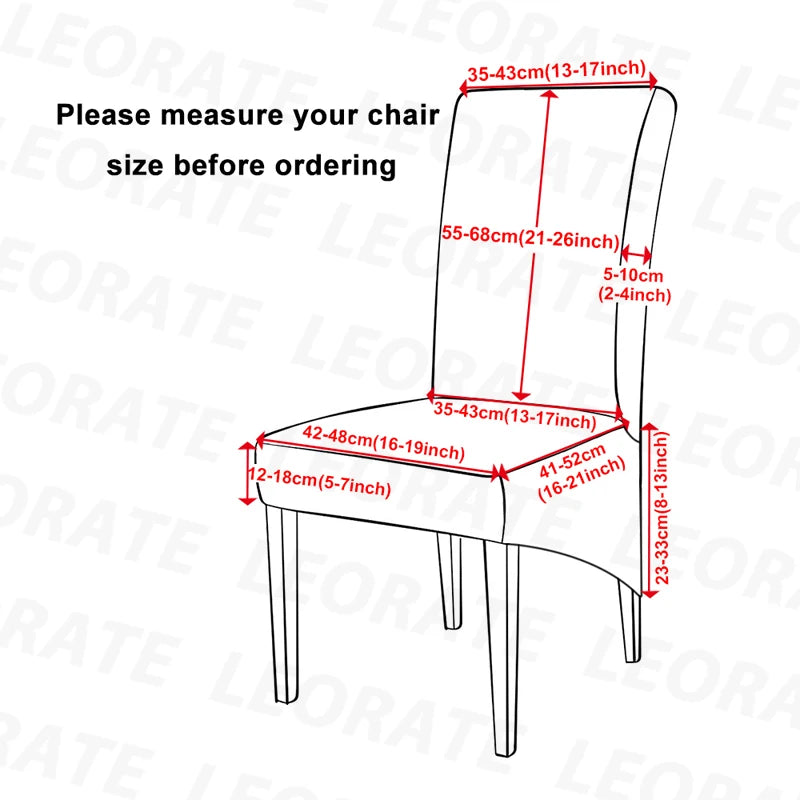 Real Waterproof Fabric Chair Cover Stretch Seat Chair Covers Ventilate Bar Chair Slipcover Universal Size Chair Cover For Room