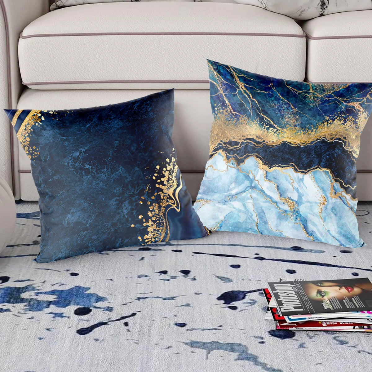 45x45cm Marble Pattern Cushion Cover Decorative Pillow Cover Sofa Cushion Pillow Cases Home Decoration 2024 Decor Pillowcase