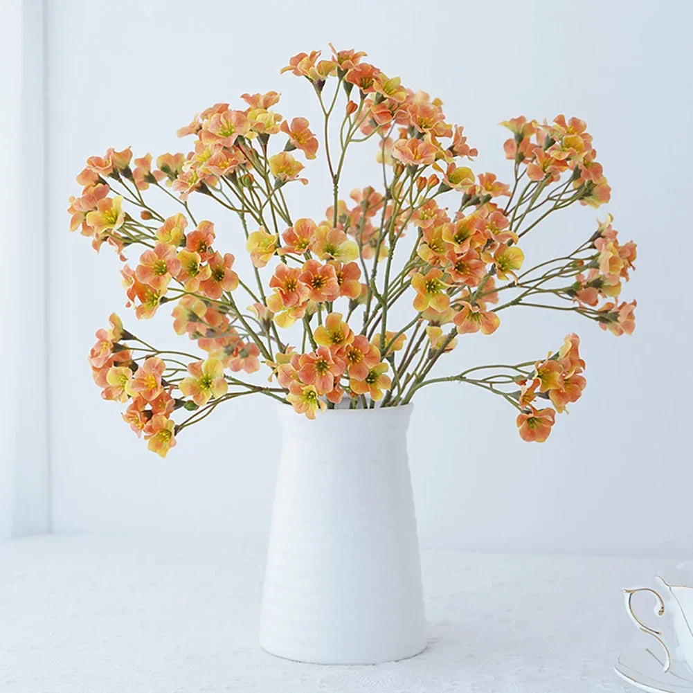 3Forks/Bouquet Artificial Flower Silk Carnation Flower Fake Flowers Decorative Flower for Mother's Day Gift Wedding Decor