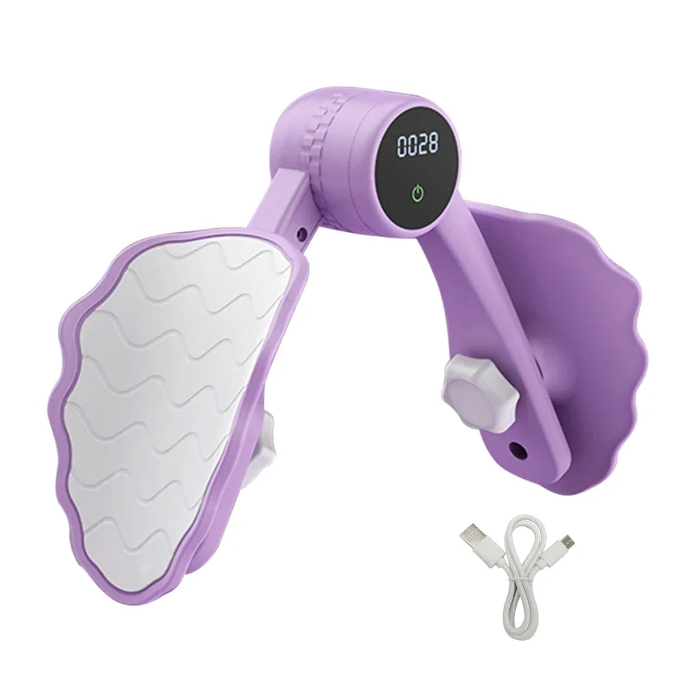 Thigh Master Pelvic Floor Trainer 360 Degree Rotation with Counter Thigh Exerciser Kegel Exercises Device for Yoga Floor Muscle