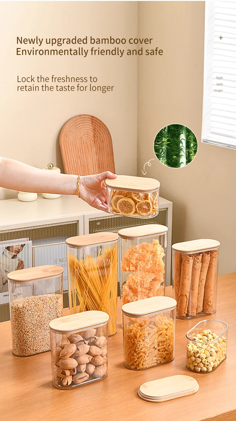 Storage Containers with Lids,Clear Food Jars Fits for Pantry,Coffee Bar,Airtight Canisters for Organizer Pasta,Sugar,Coffee Bean
