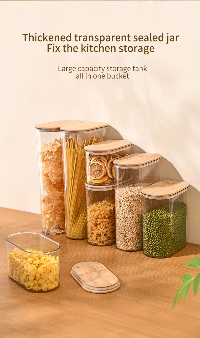 Storage Containers with Lids,Clear Food Jars Fits for Pantry,Coffee Bar,Airtight Canisters for Organizer Pasta,Sugar,Coffee Bean