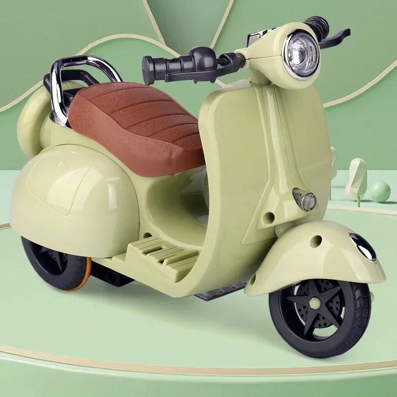 Labubu Doll Mini Electric Motorcycle Fun Cute Doll Toys With Lights and Music DIY Kid Christmas Gift labubu Doll Accessories,