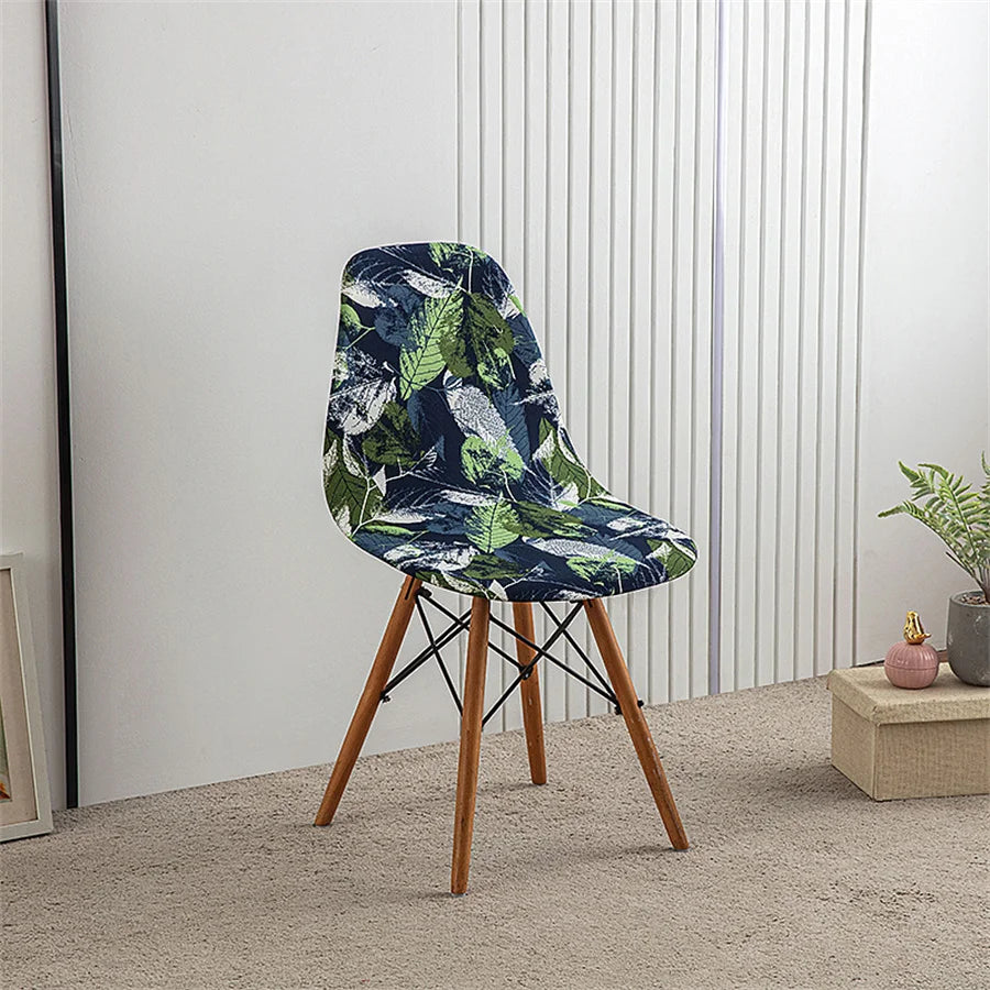 1Pc Printed Dining Table and Chair Cover Household Elastic Chair Cover Eames Chair Cover Special-Shaped Chair Cover