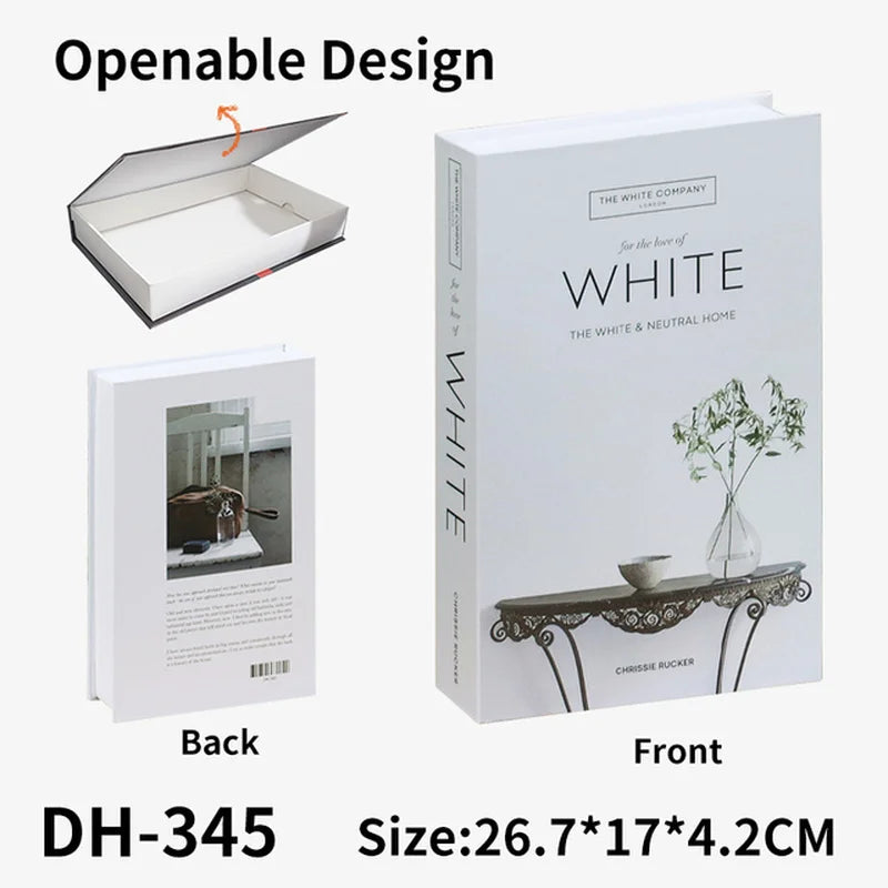 Decoration Home Fake Books Home Decor Coffee Table Fashion Book Model Hotel Room Luxury Fake Books Imitation Book Box Decoration